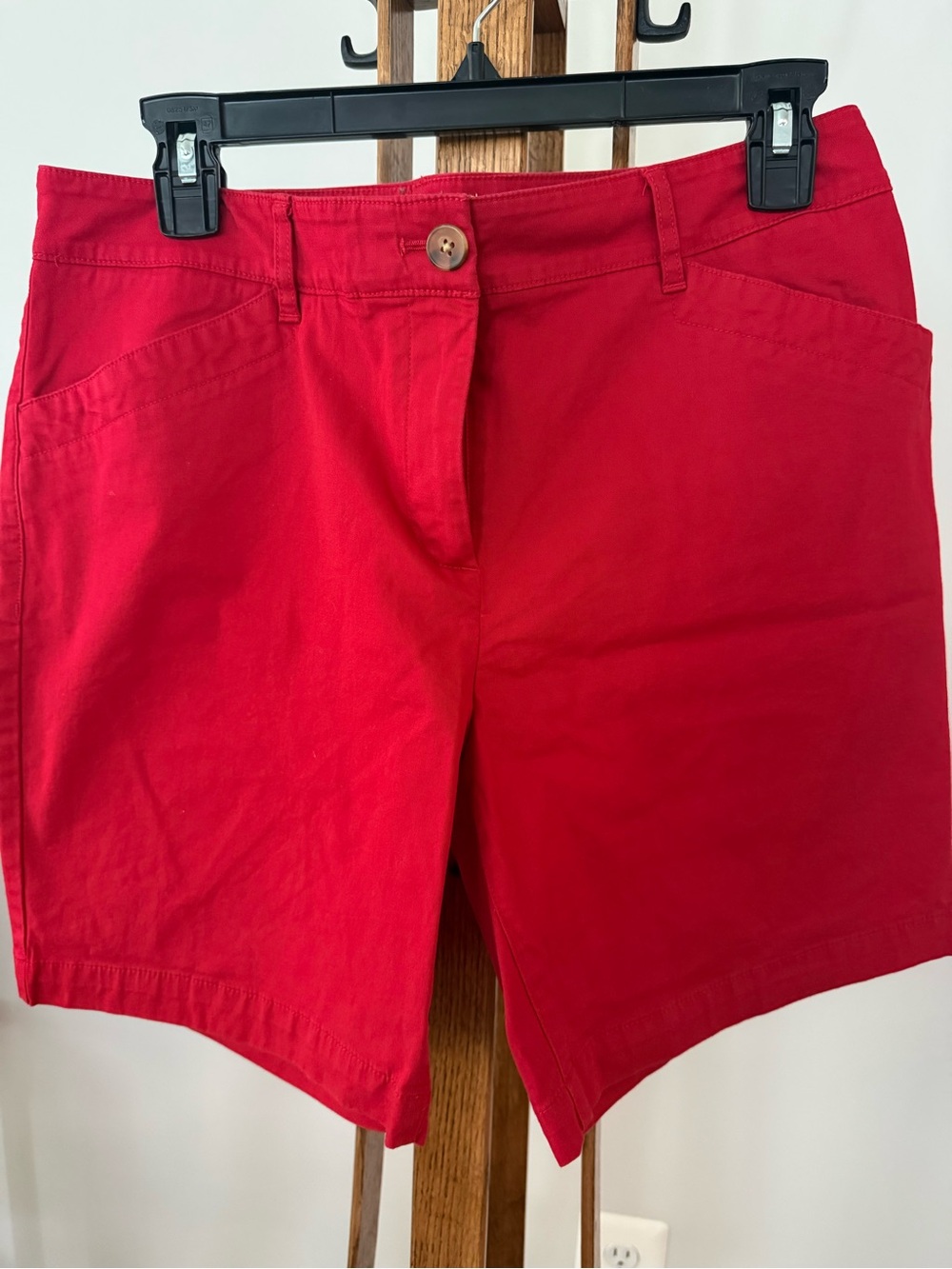 Talbots Bright Red Bermuda Shorts